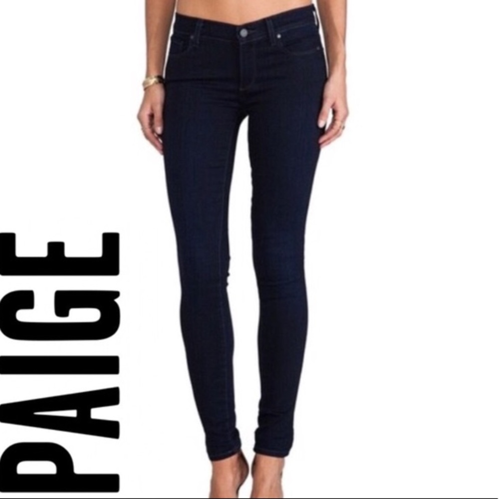 PAIGE Women's Dark Indigo Skinny Jeans